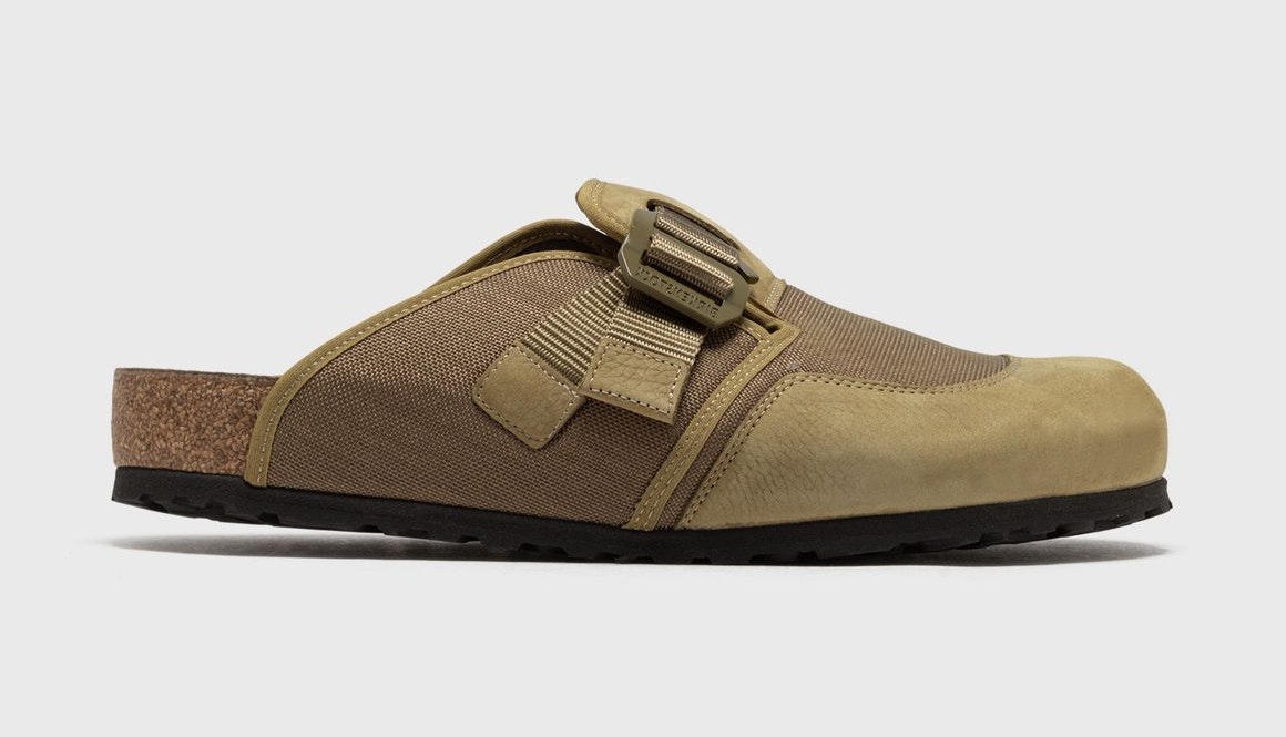 Birkenstock Boston Mixed Leather "Pine Green"