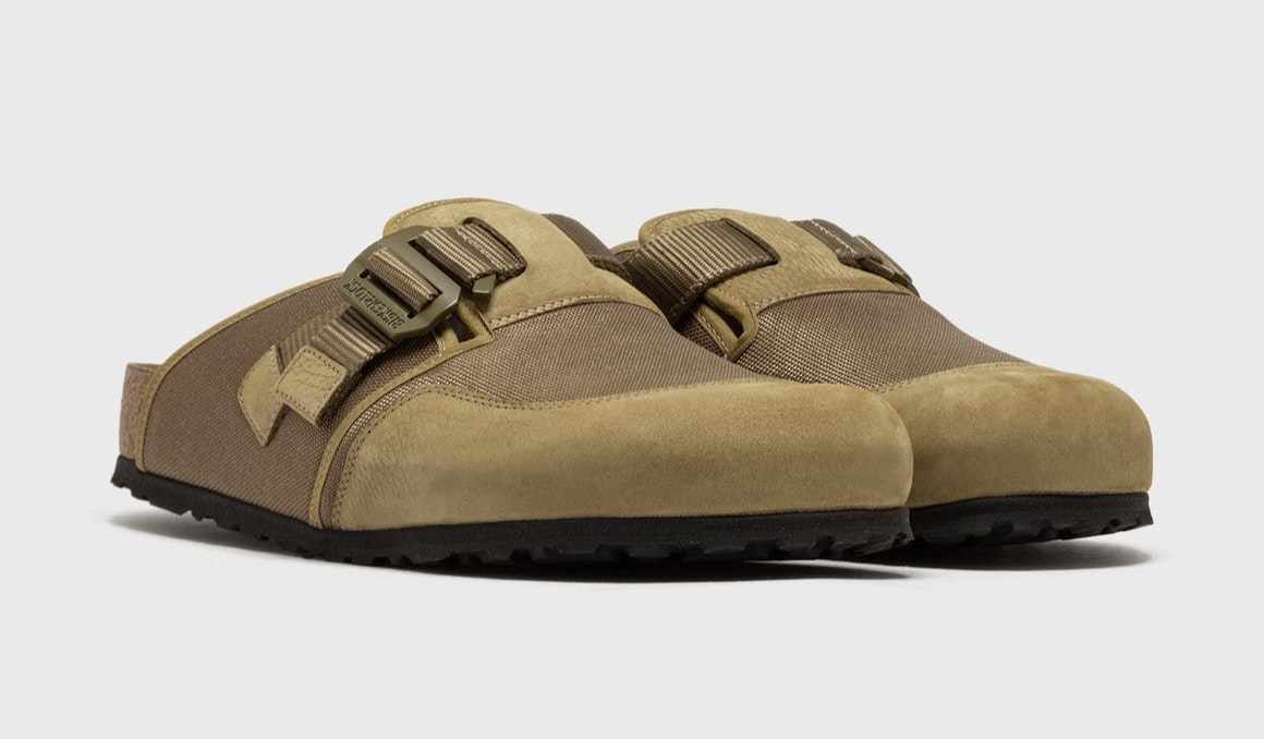 Birkenstock Boston Mixed Leather "Pine Green"