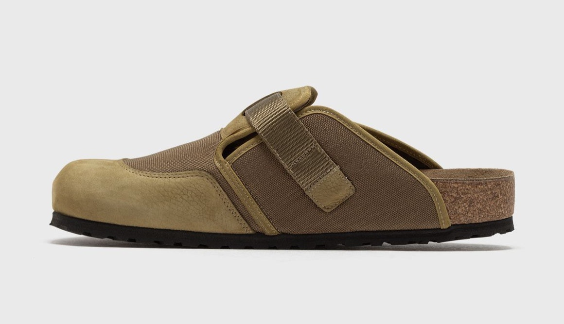 Birkenstock Boston Mixed Leather "Pine Green"