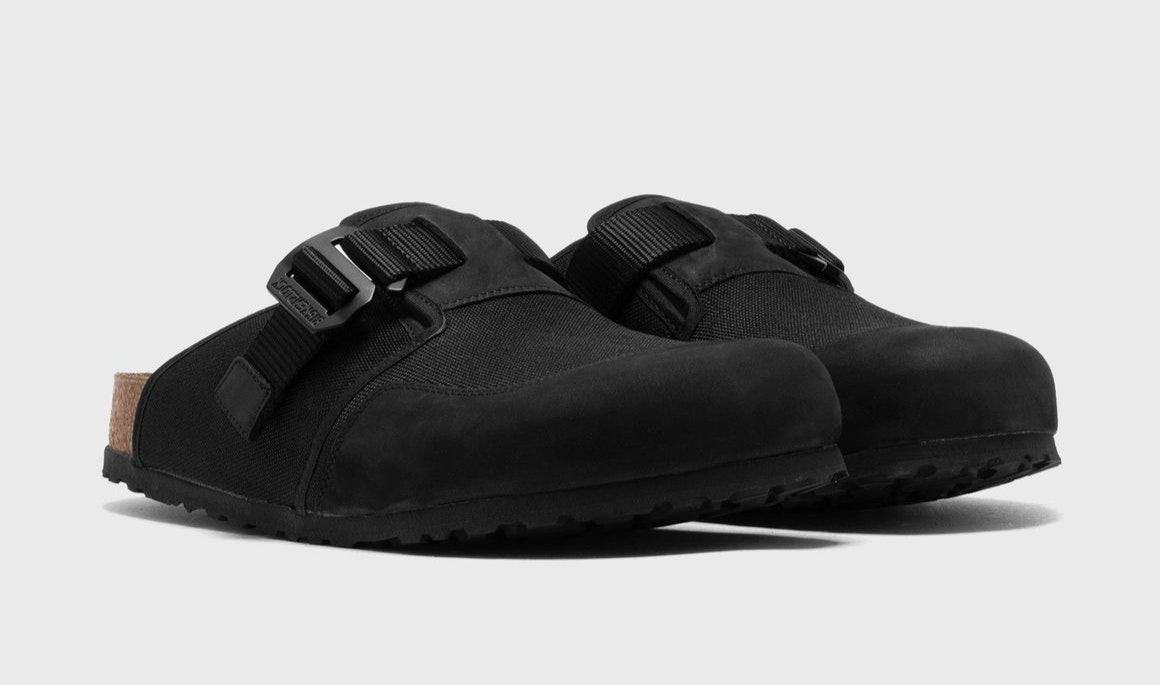 Birkenstock Boston Mixed Leather "Black"