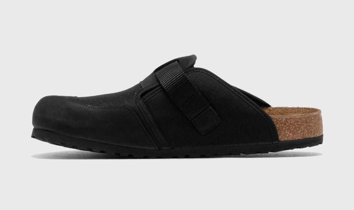 Birkenstock Boston Mixed Leather "Black"