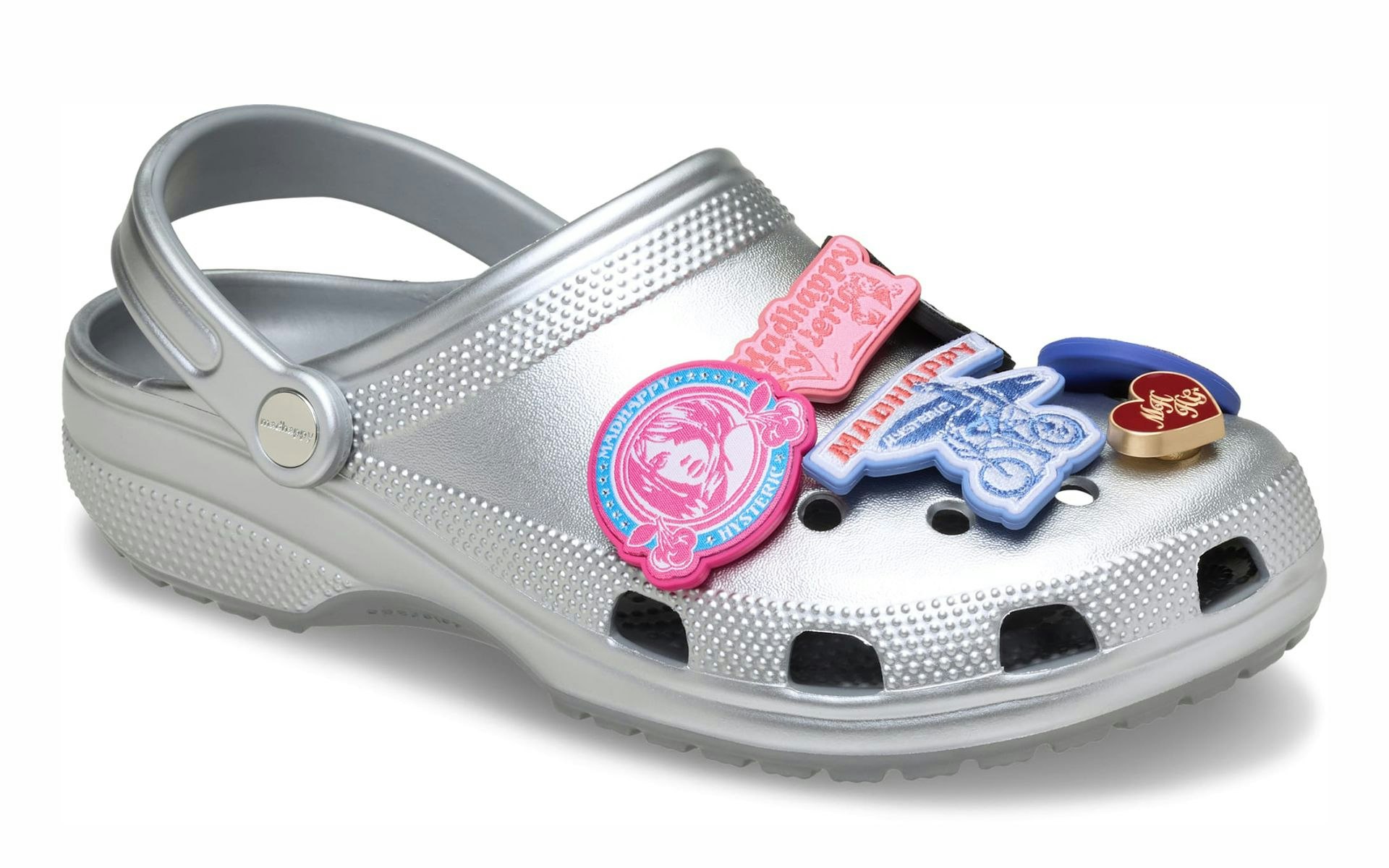 madhappy x Crocs Classic Clog "Hysteric Glamour" (Metallic Silver)