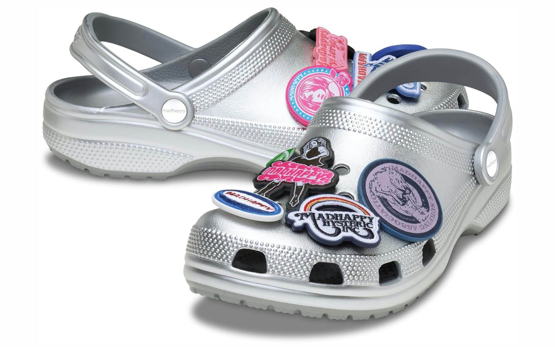 madhappy x Crocs Classic Clog "Hysteric Glamour" (Metallic Silver)