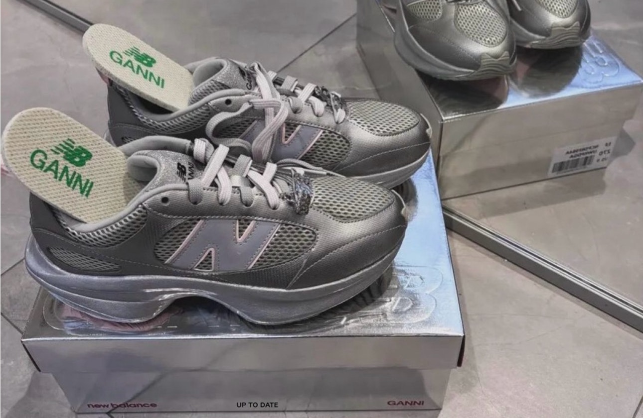 GANNI x New Balance Warped Runner "Metallic Silver"