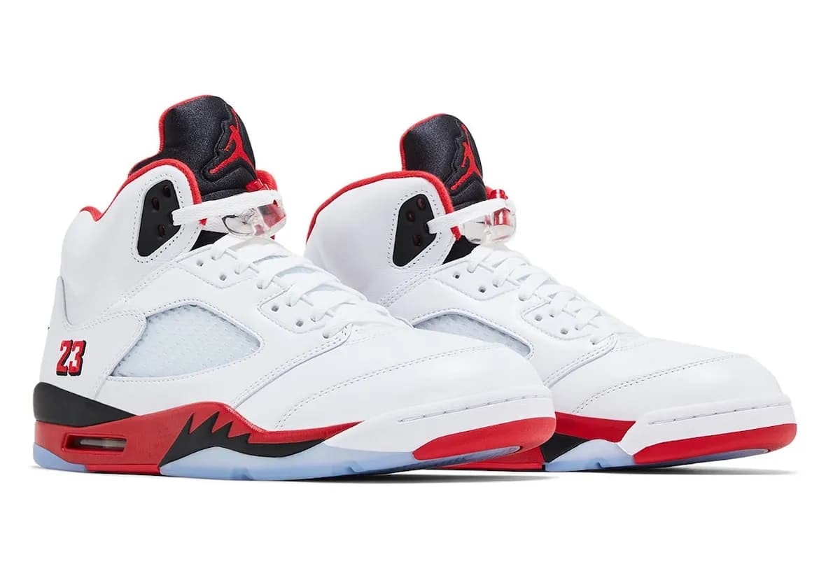 Air Jordan 5 Fire Red “Black Tongue”