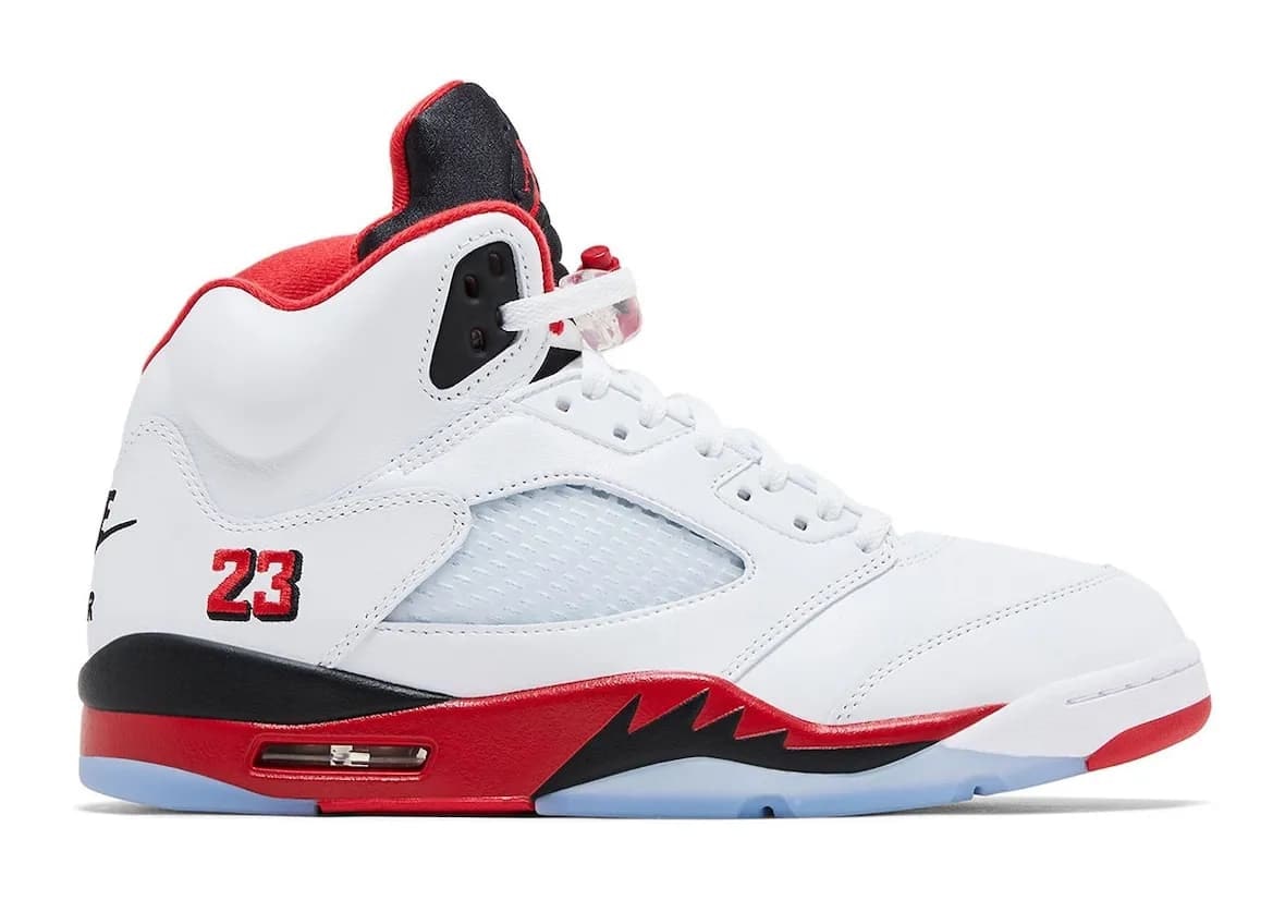 Air Jordan 5 Fire Red “Black Tongue”