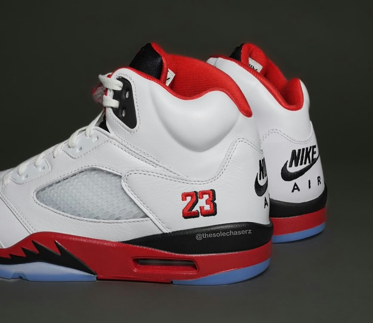 Air Jordan 5 Fire Red “Black Tongue”