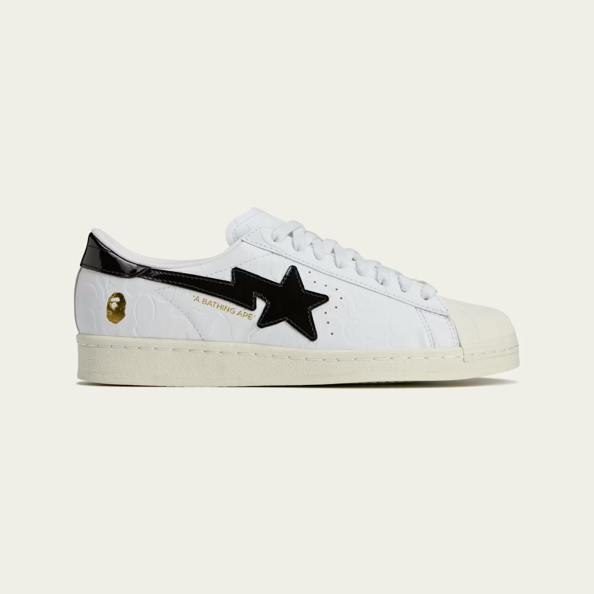 BAPE x adidas Superstar Vintage "Bape White Black"