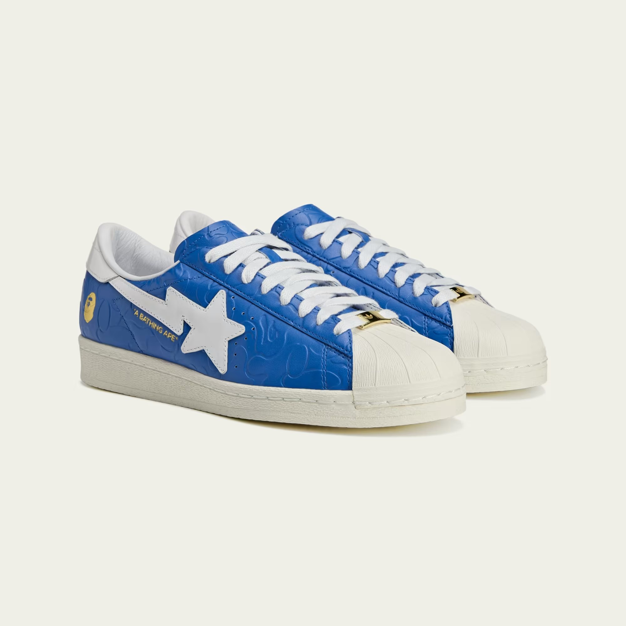 BAPE x adidas Superstar Vintage "Bape Blue White"