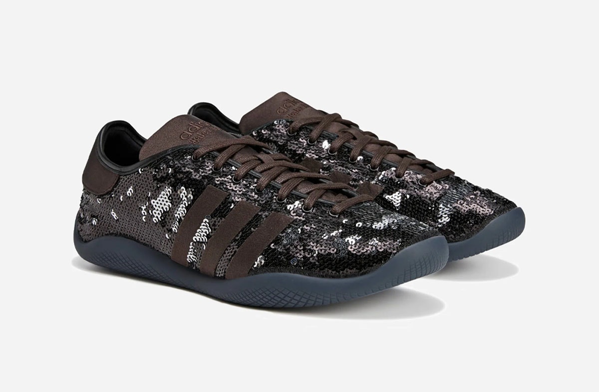 Wales Bonner x adidas Karintha Sequin Silver Brown