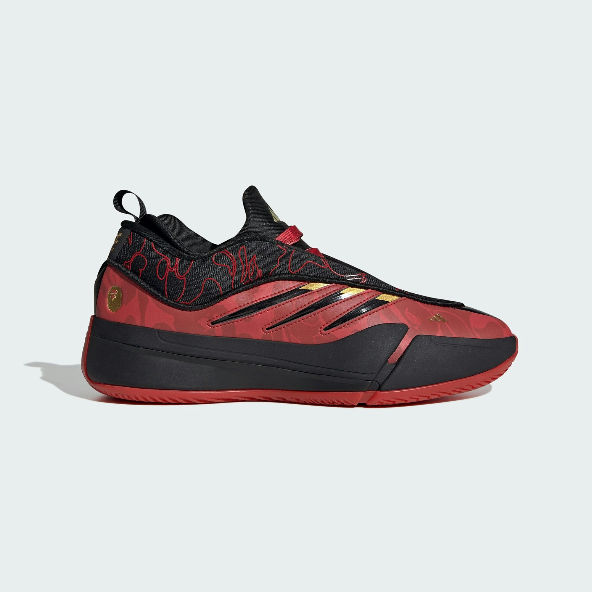 BAPE x adidas Dame 9 "Better Scarlet"