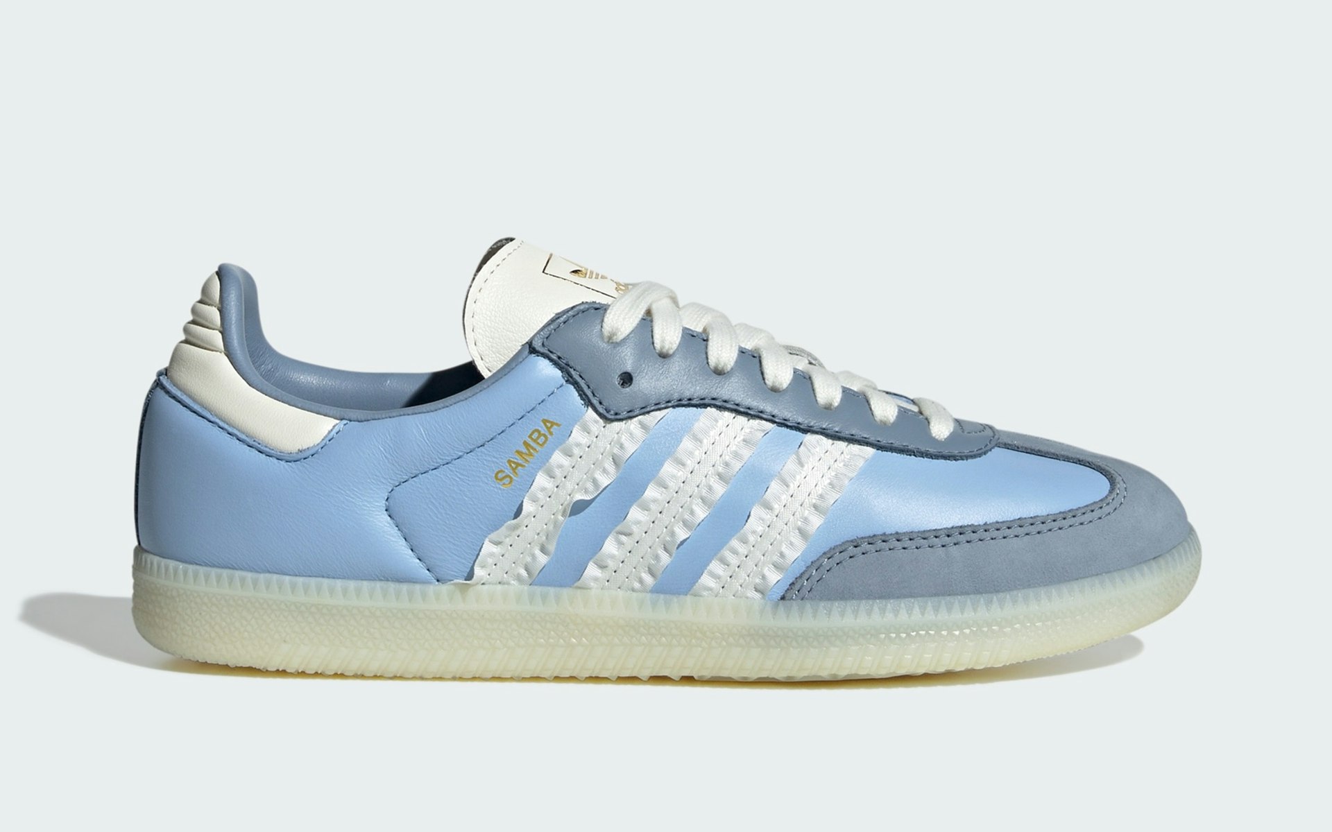 adidas Samba OG "Ruffle Stripes" (Clear Sky)
