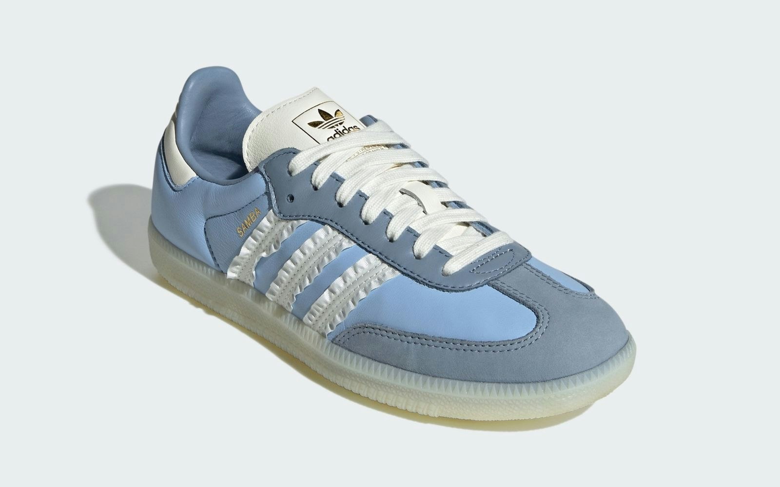 adidas Samba OG "Ruffle Stripes" (Clear Sky)