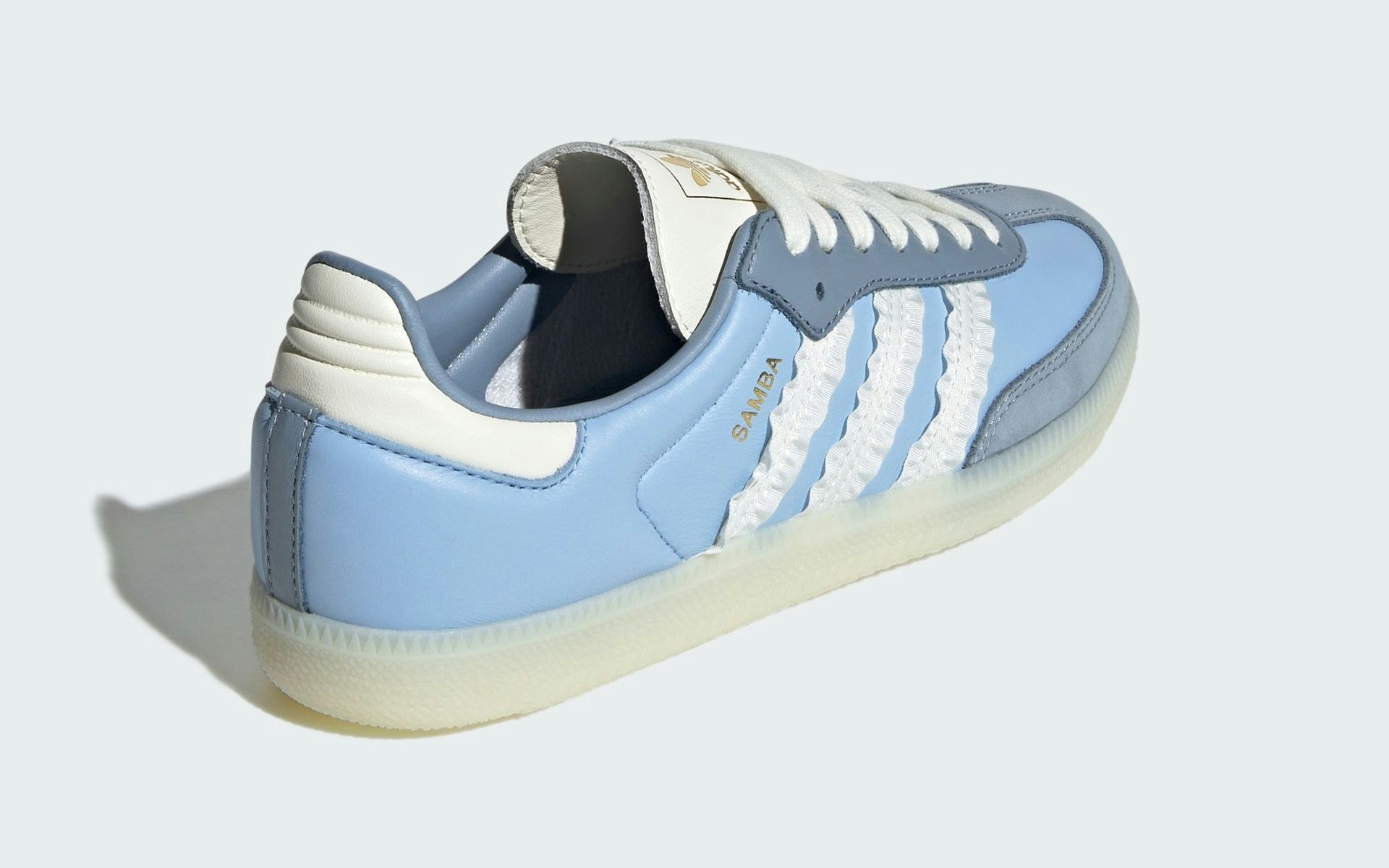 adidas Samba OG "Ruffle Stripes" (Clear Sky)