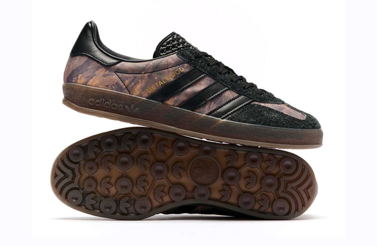 adidas x lwood Studio ☆ Gazelle Indoor ‘Camo’ Metalwood Studio x adidas Gazelle Indoor
