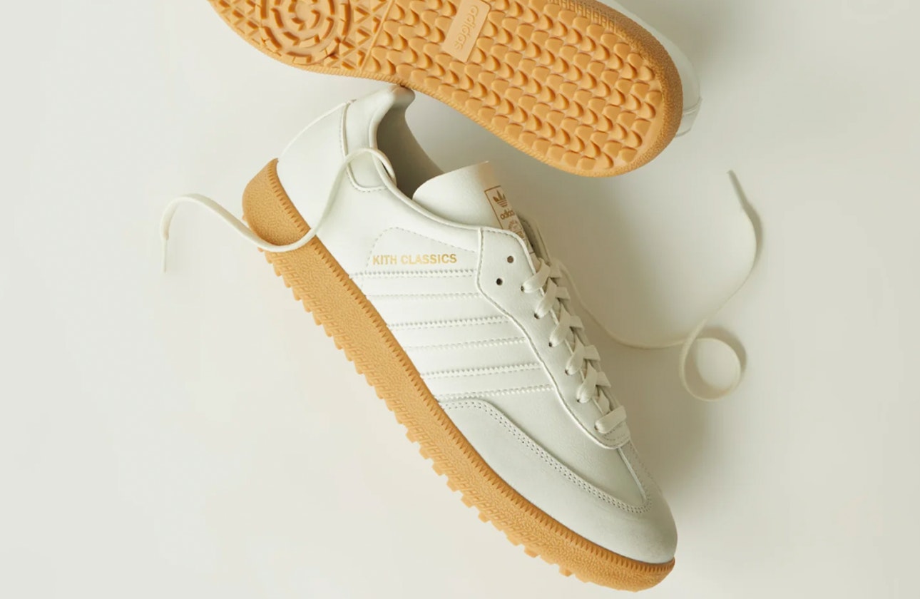 Kith x adidas Samba Golf "White/Gum"