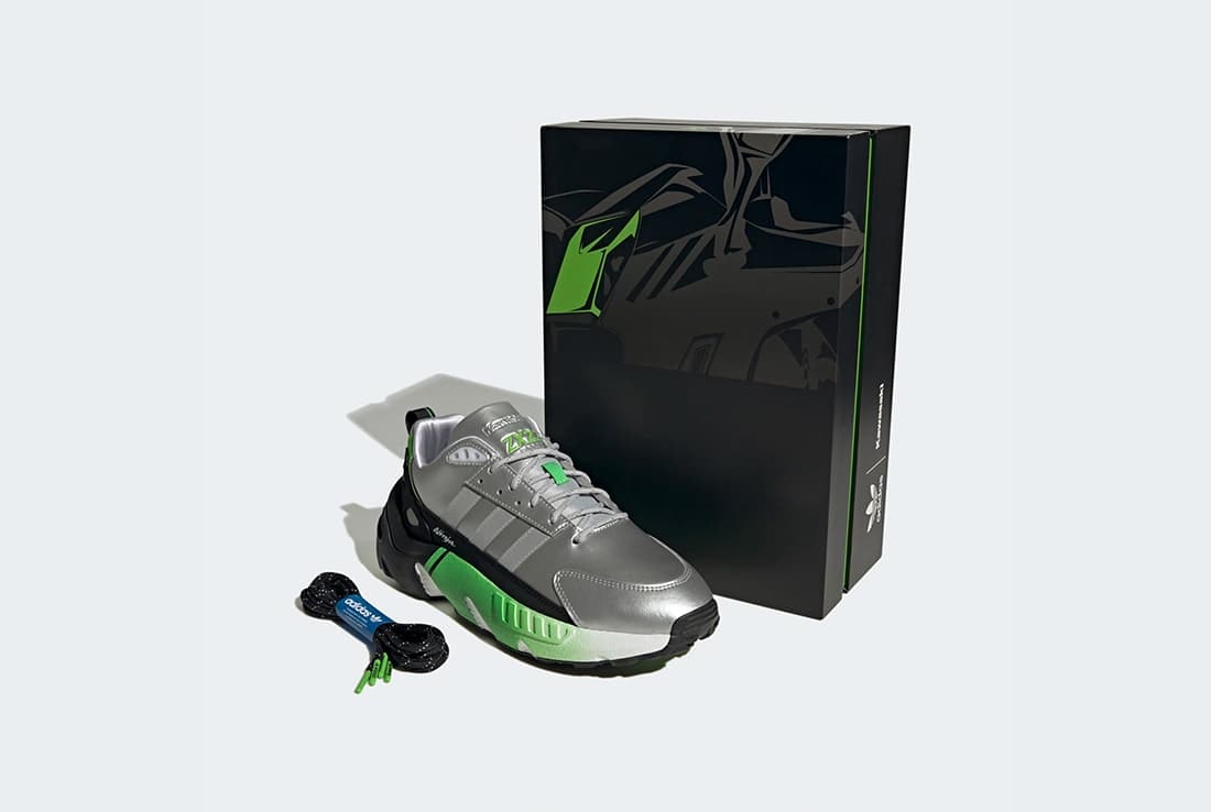 Kawasaki x adidas ZX22 "Silver Metallic"