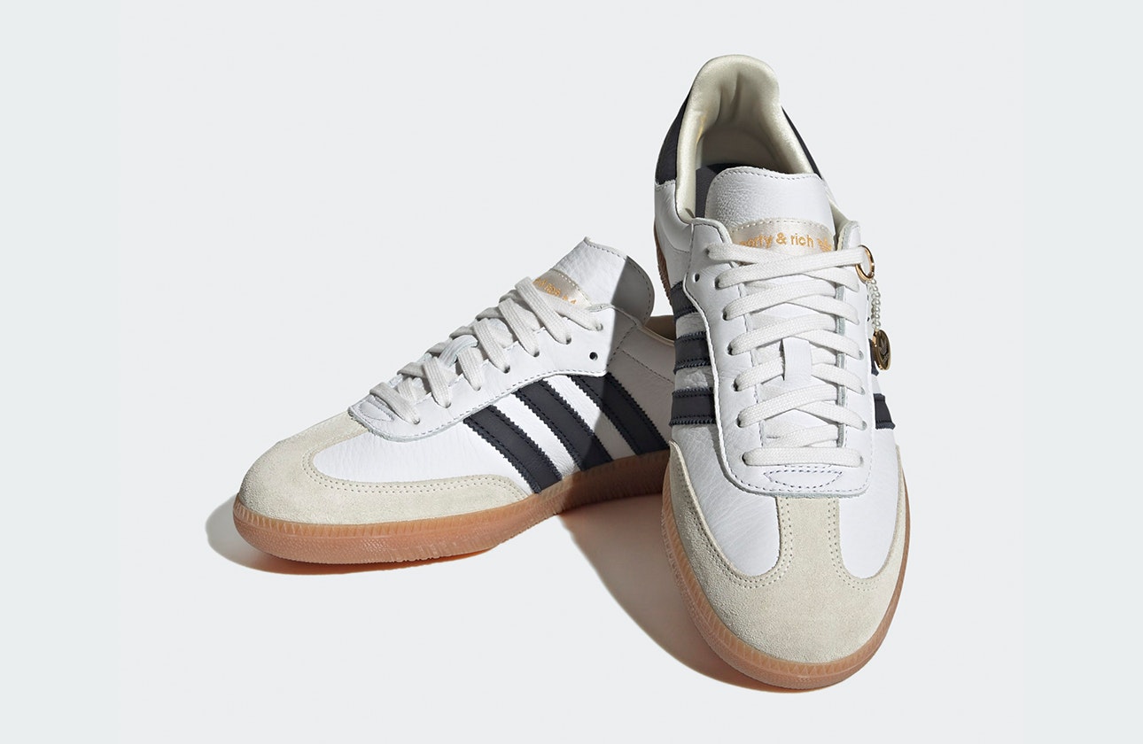Sporty & Rich x adidas Samba "White/Black"