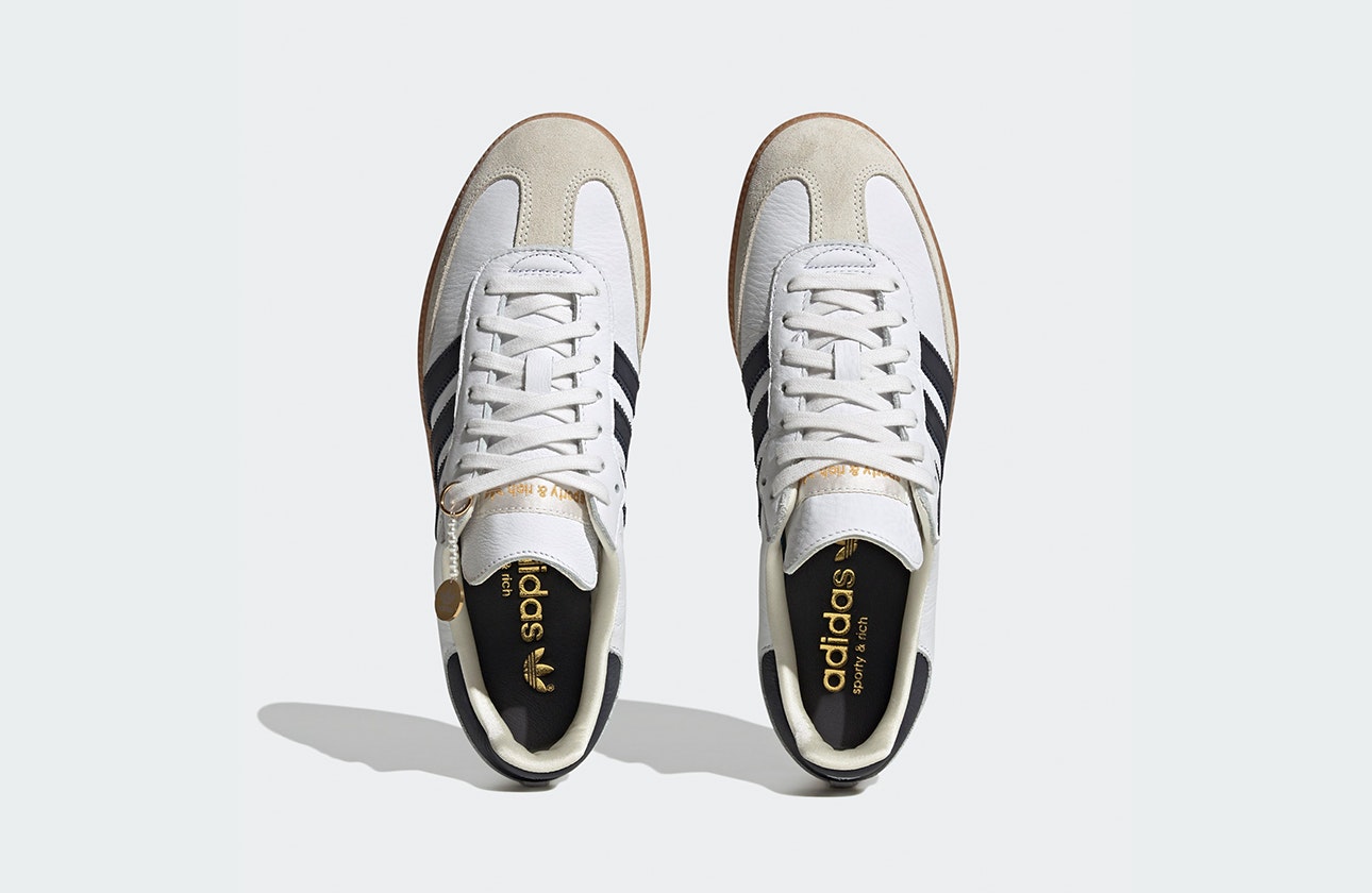 Sporty & Rich x adidas Samba "White/Black"