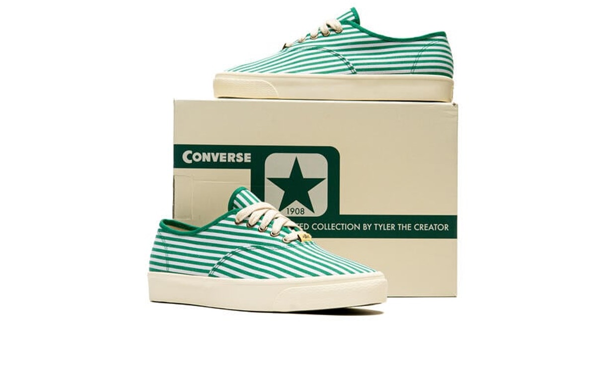 GOLF le FLEUR x Converse NAUT-1 OX Green Stripes