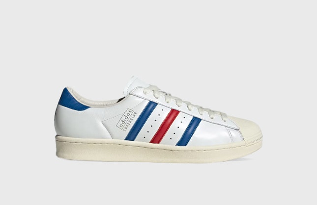 adidas Superstar Vintage Made in Germany White Blue Scarlet