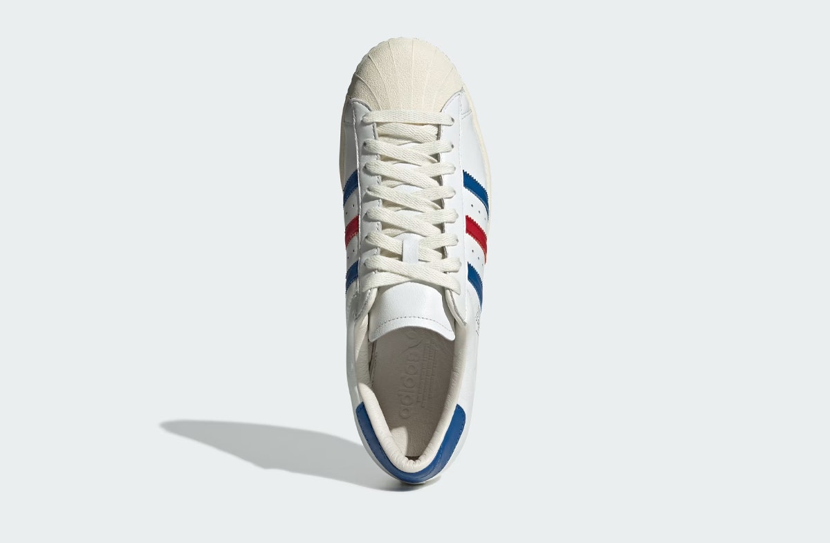 adidas Superstar Vintage Made in Germany White Blue Scarlet