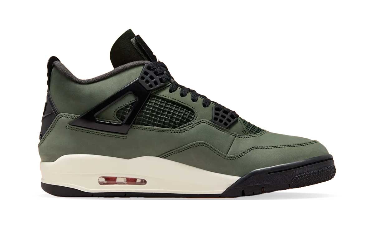 Undefeated x Nike Air Jordan 4 Olive Aura