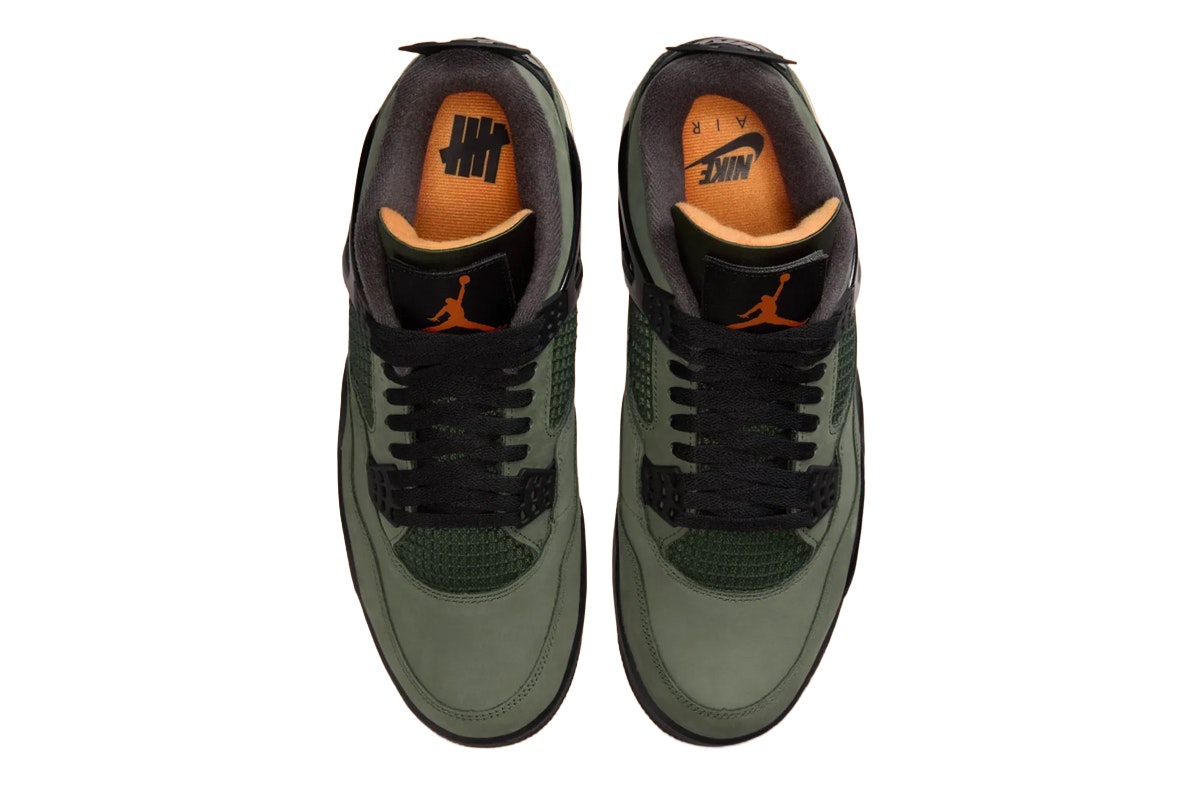 Undefeated x Nike Air Jordan 4 Olive Aura