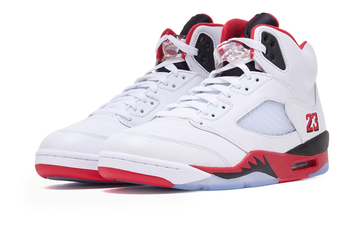 Nike Air Jordan 5 OG Fire Red Black Tongue 2025