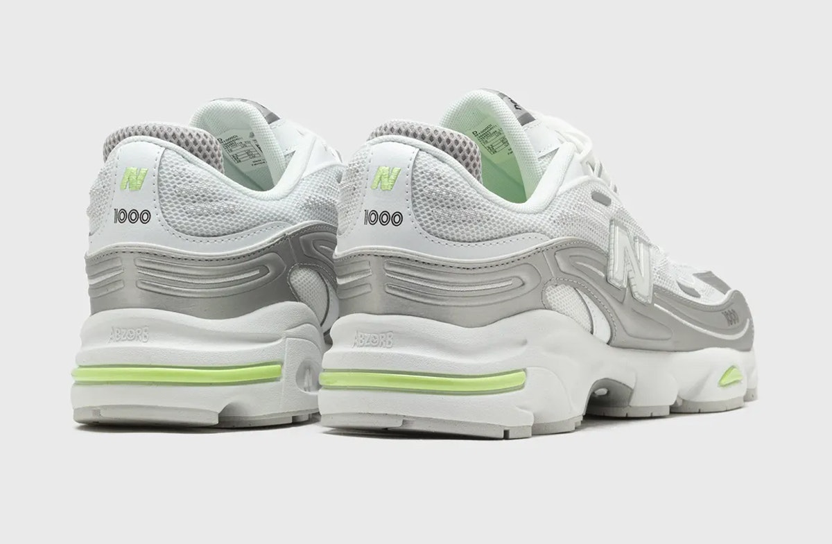 New Balance 1000 White Silver Mint Flash