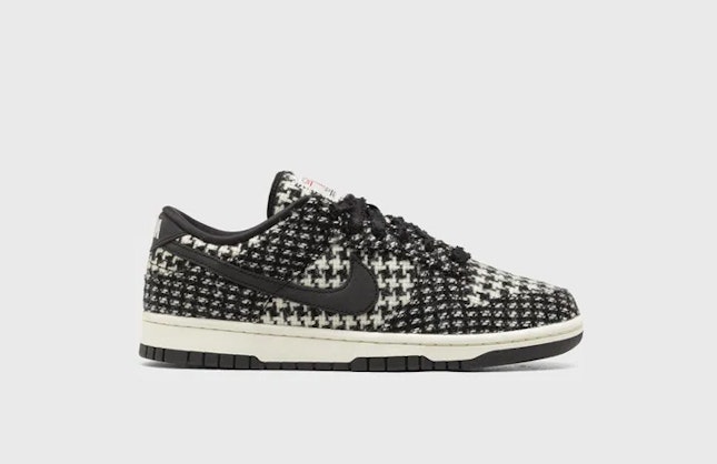 Harris Tweed x Nike Dunk Low Black White