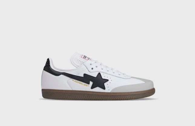 BAPE x adidas Samba White Black Gum