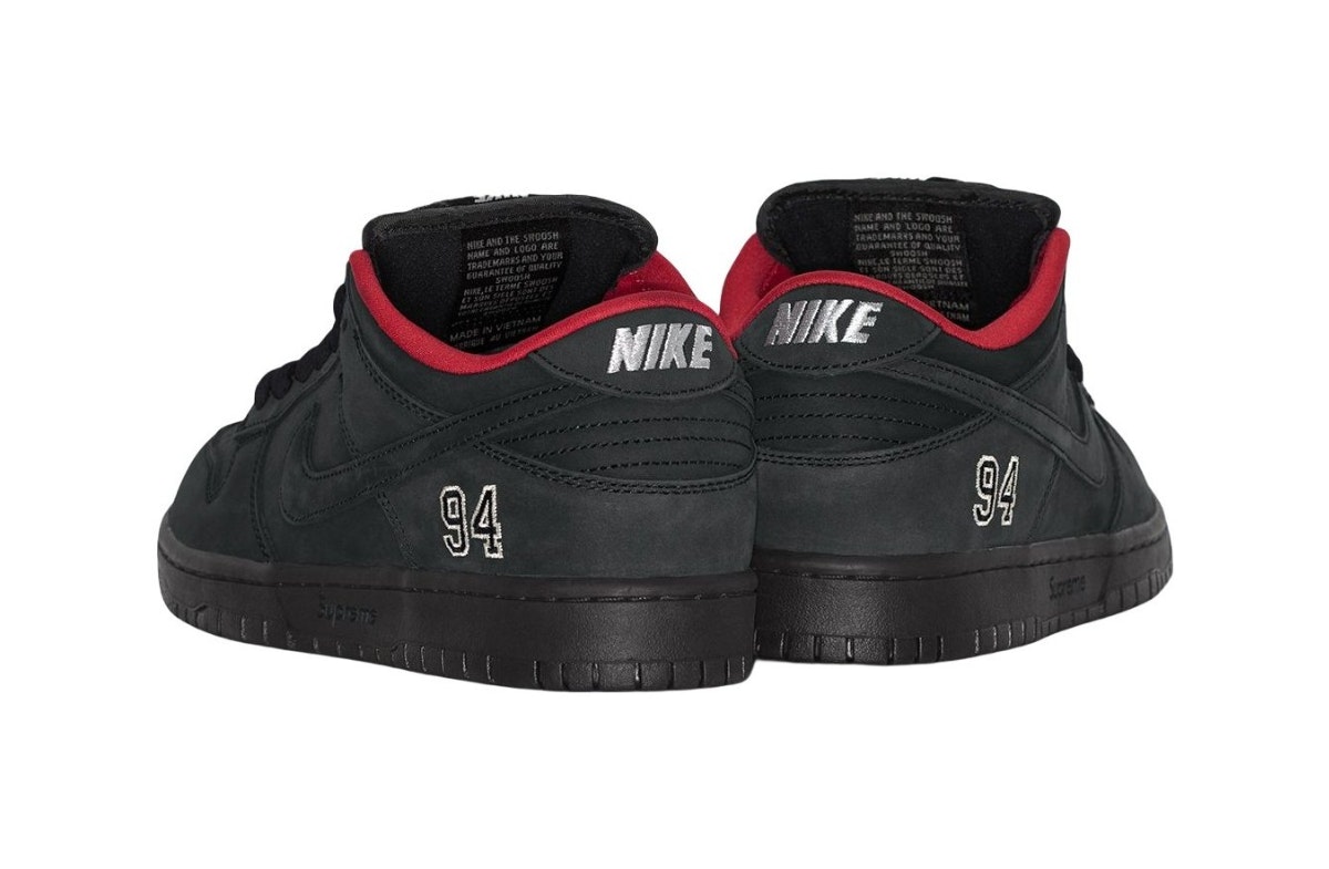 Supreme x Nike SB Dunk Low 94 Black