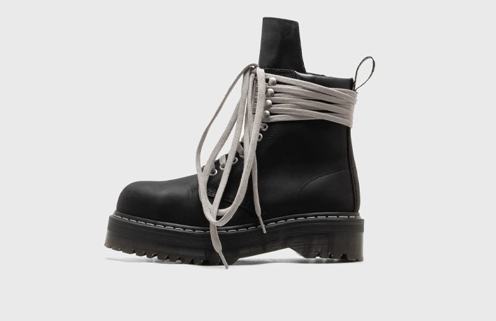Rick Owens x Dr. Martens Quad Sole Steel Toe Boot