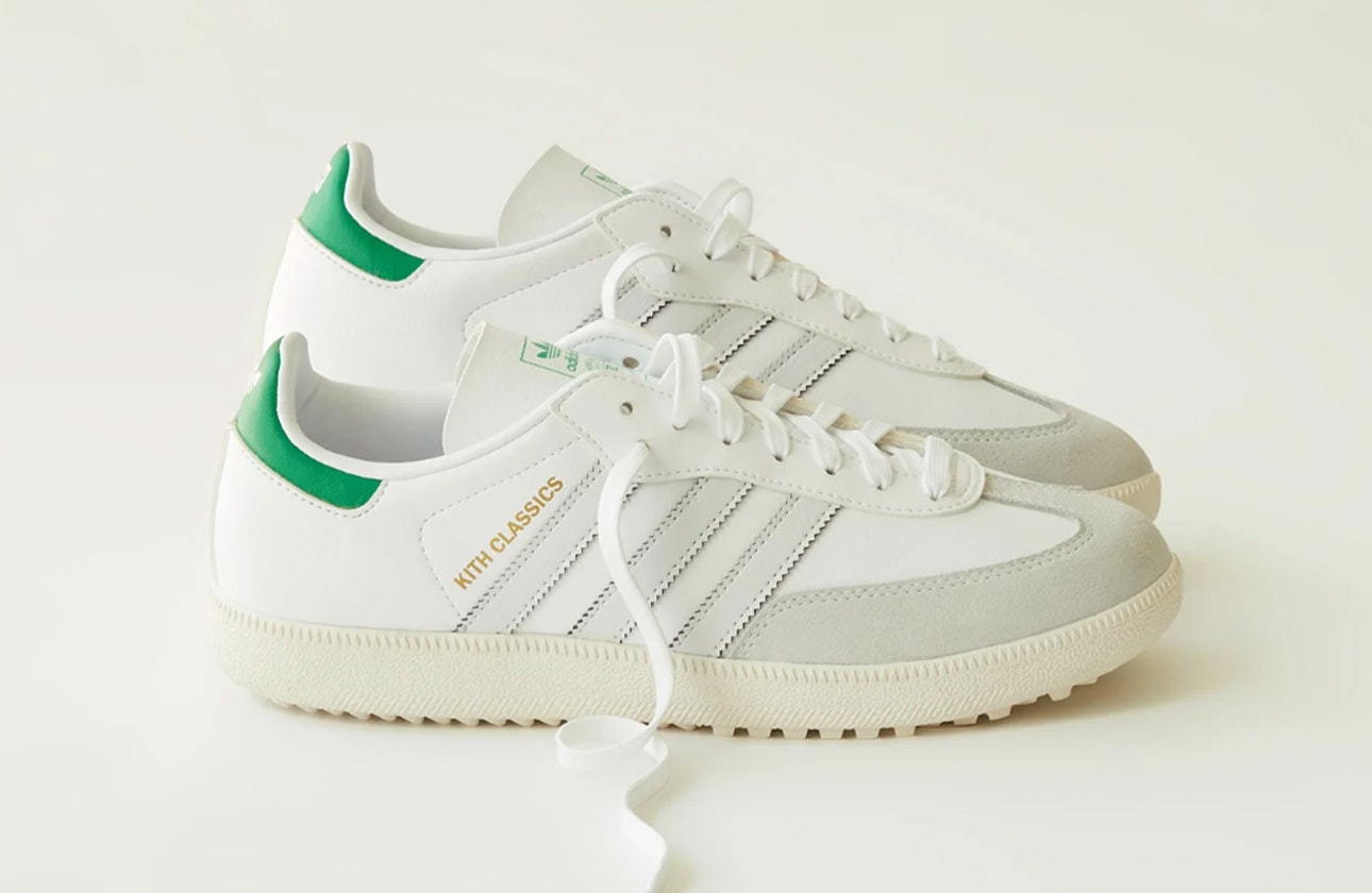 Kith x adidas Samba Golf "White/Green" Kith x adidas Samba Golf "White/Green"