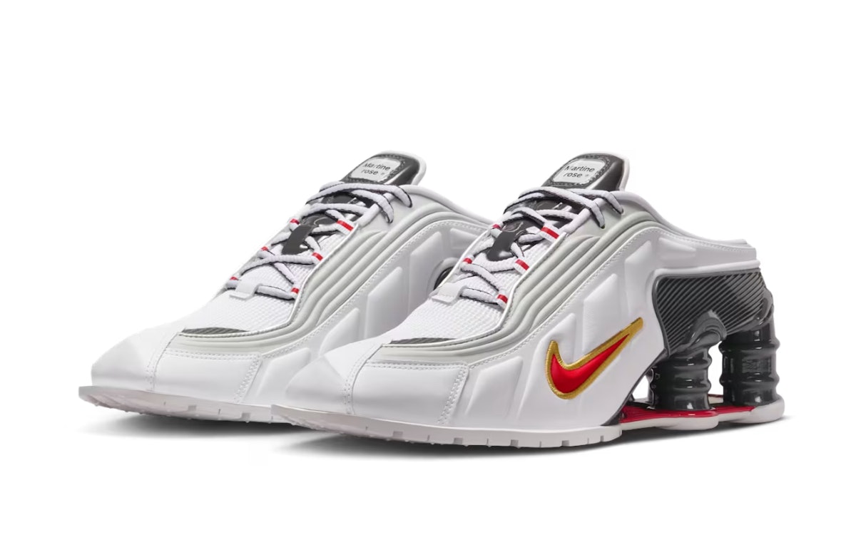 Martine Rose x Nike Shox MR4 Metallic Platinum Martine Rose x Nike Shox MR4 Metallic Platinum