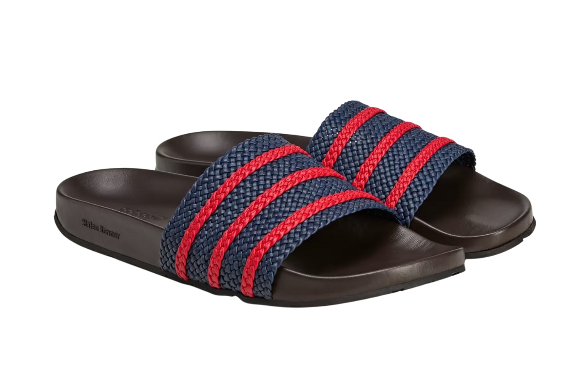 Wales Bonner x adidas Adilette Night Indigo Scarlet Wales Bonner x adidas Adilette Night Indigo Scarlet