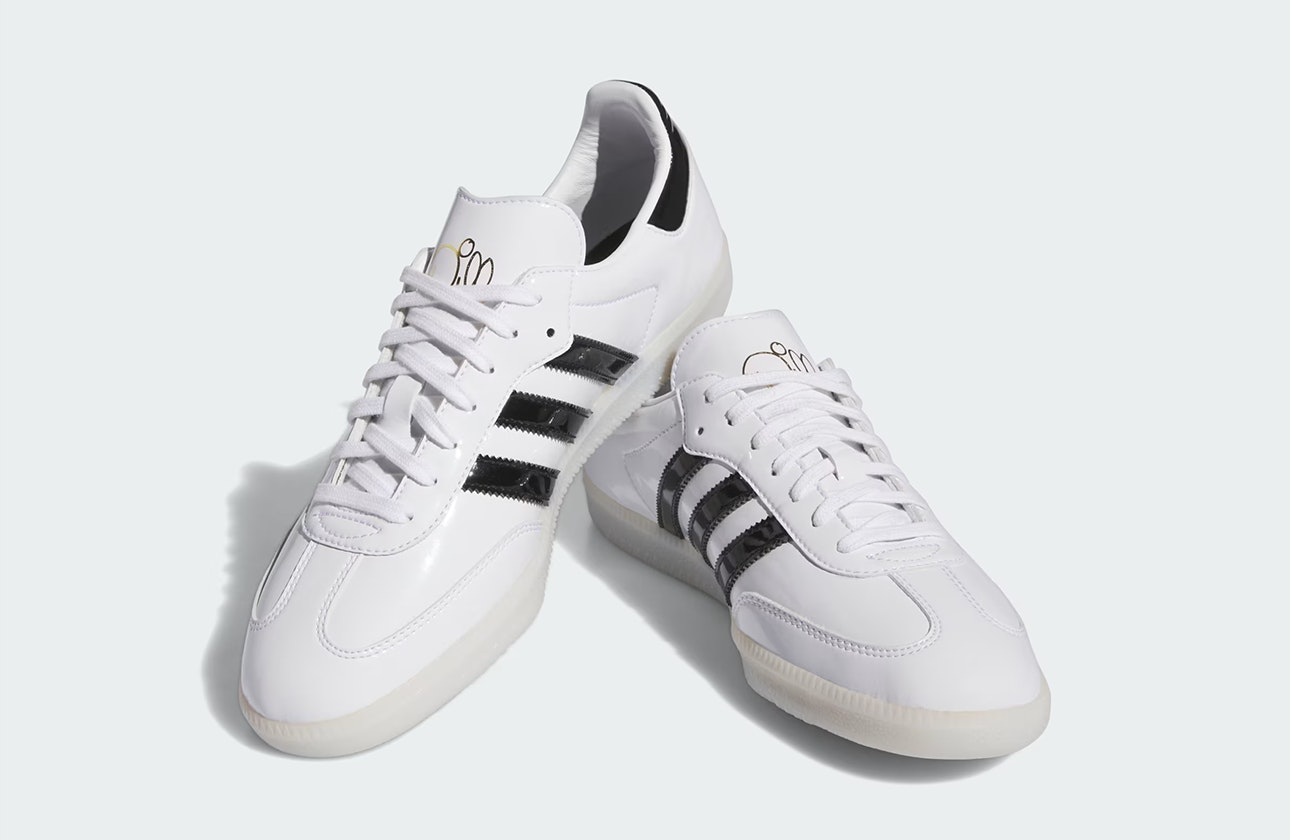 Jason Dill x adidas Samba "White Patent"