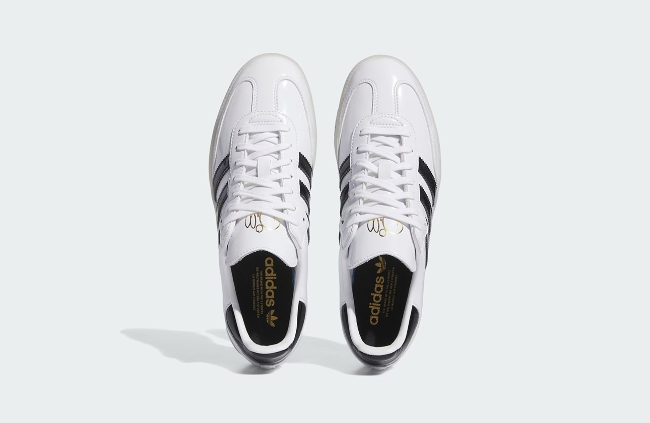 Jason Dill x adidas Samba "White Patent"