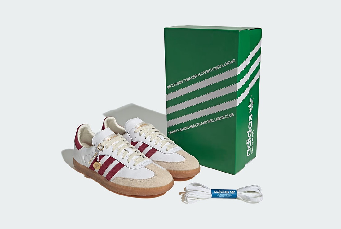 Sporty & Rich x adidas Samba "Collegiate Burgundy"