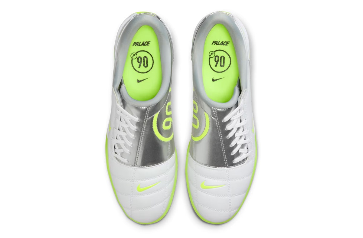 Palace x Nike Total 90 White Metallic Silver Palace x Nike Total 90 White Metallic Silver