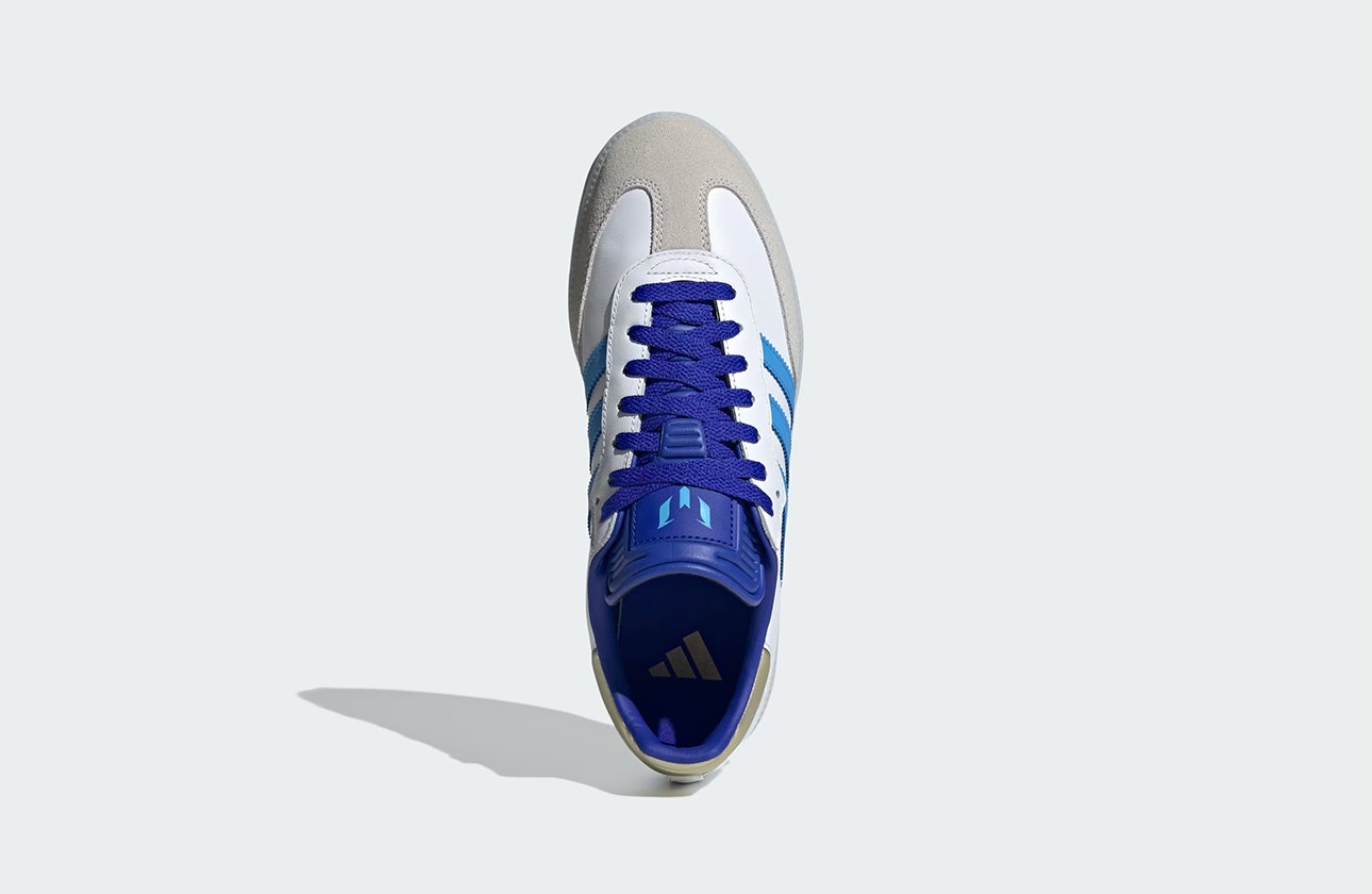 Lionel Messi x adidas Samba "Footwear White"