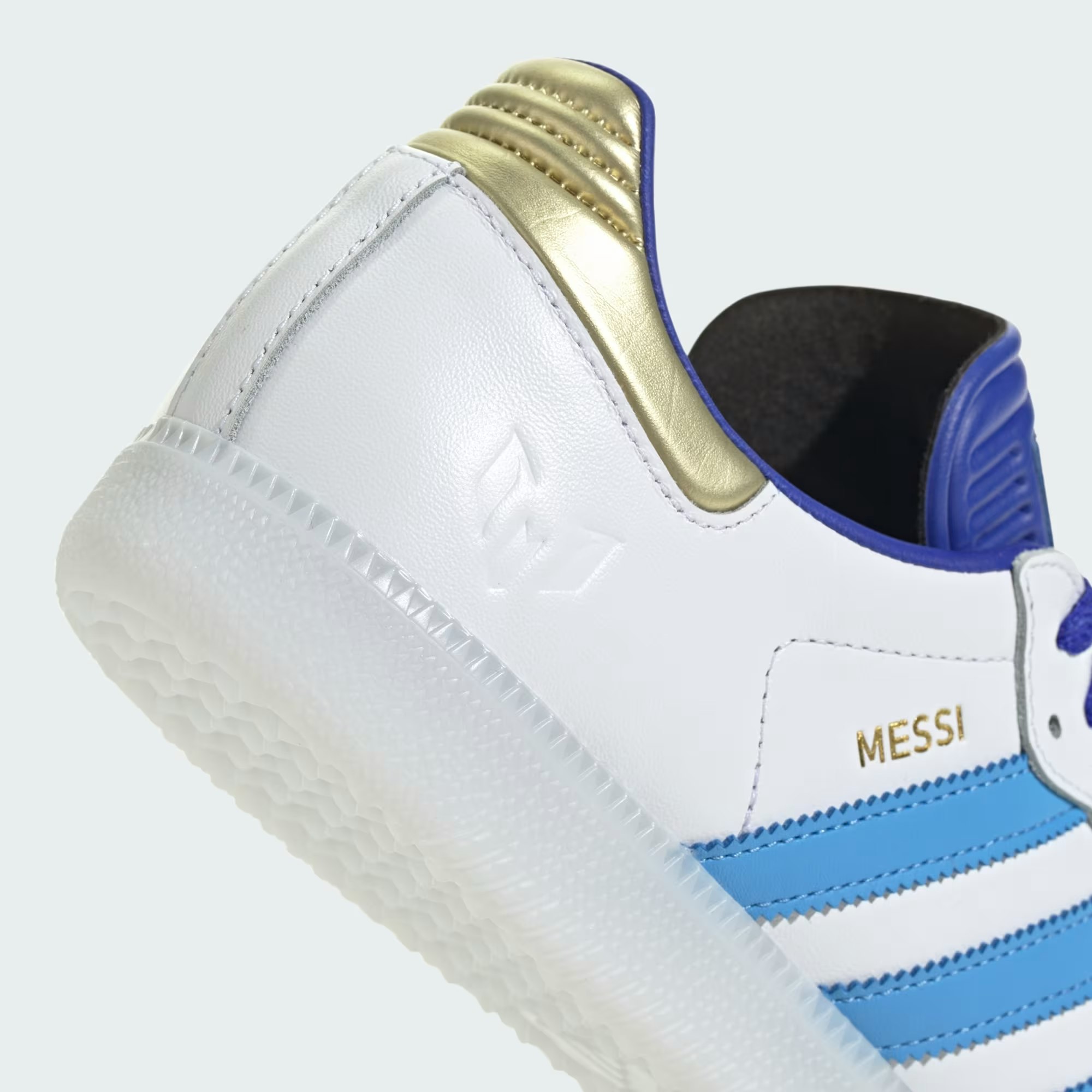 Lionel Messi x adidas Samba "Footwear White"