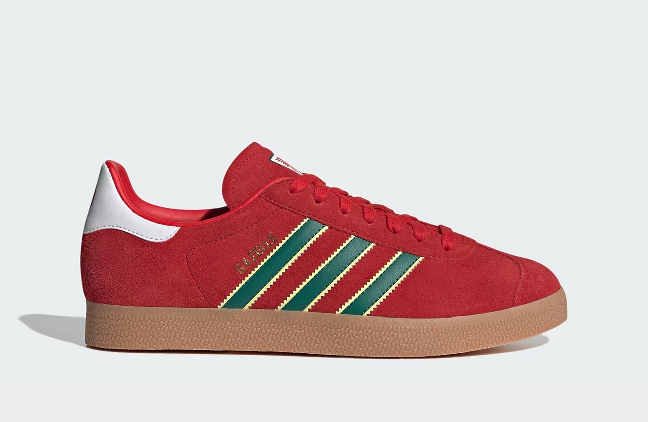adidas gazelle silver green womens adidas Originals Gazelle Olympics - Sneaker in Rot