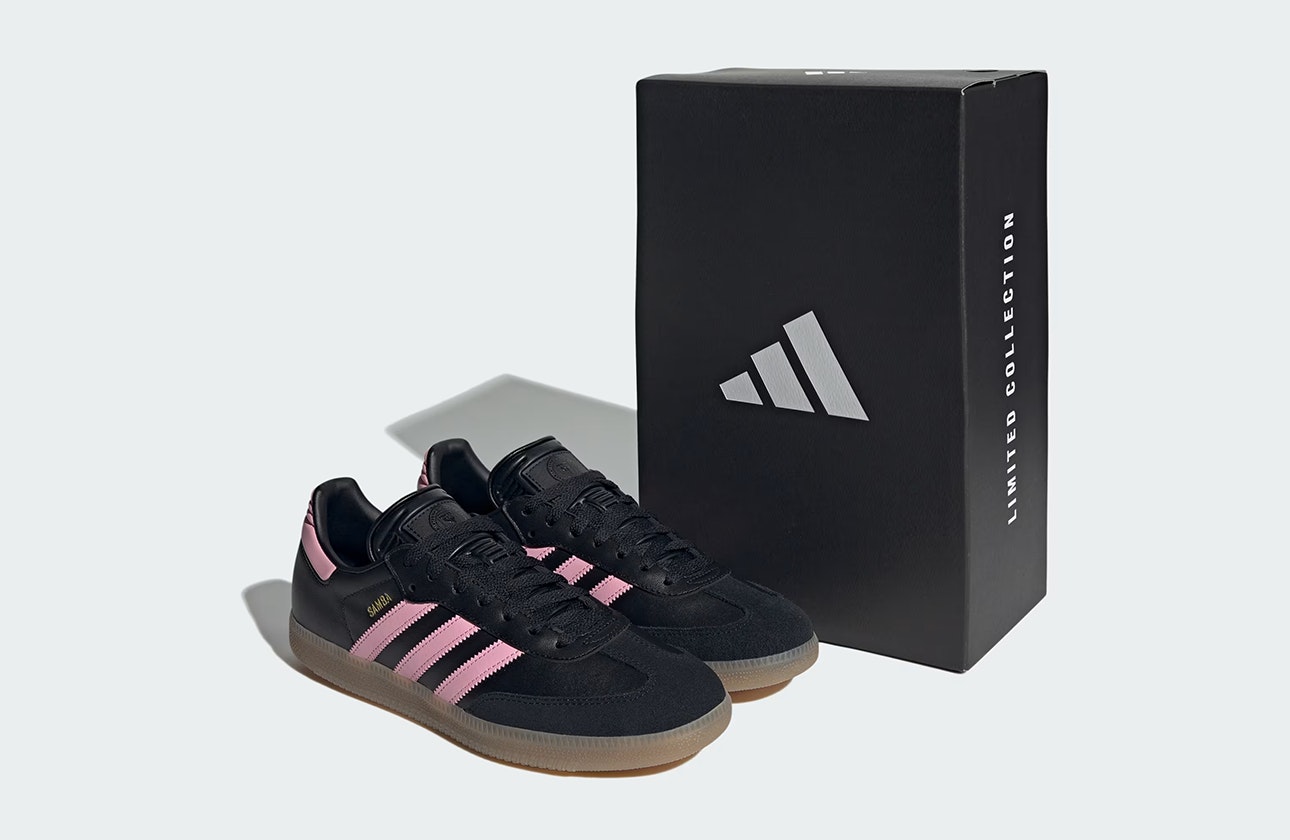 Inter Miami CF x adidas Samba In "Core Black"