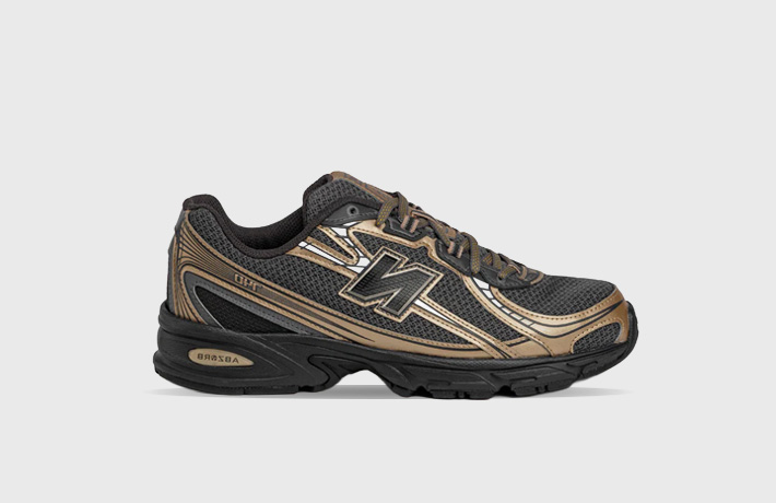 New Balance 740 Black Gold Metallic