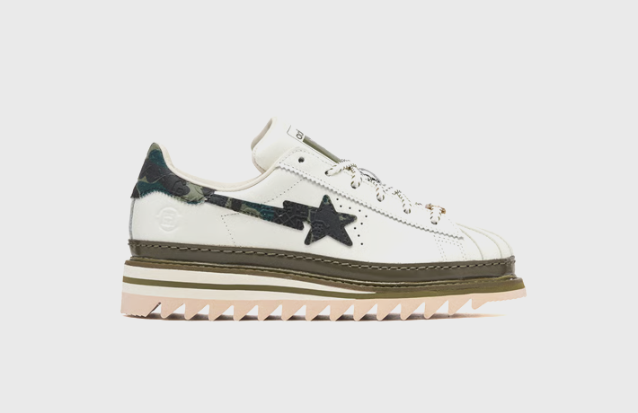 BAPE x CLOT x adidas Superstar Off White