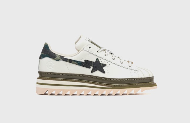 BAPE x CLOT x adidas Superstar Off White BAPE x CLOT x adidas Superstar Off White