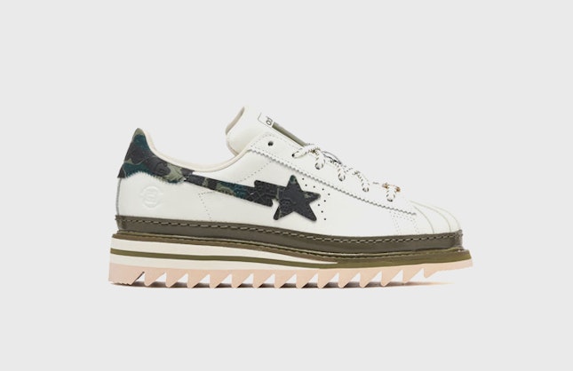 BAPE x CLOT x adidas Superstar Off White