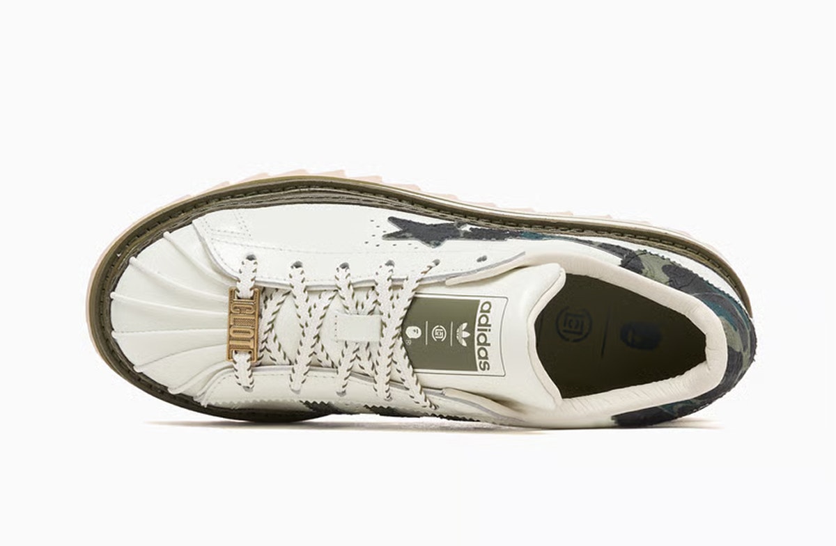 BAPE x CLOT x adidas Superstar Off White BAPE x CLOT x adidas Superstar Off White